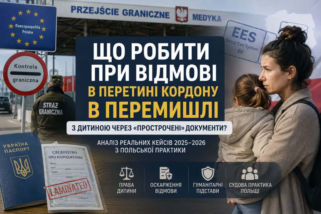 Що робити при відмові в перетині кордону у Вроцлаві з дитиною через «прострочені» документи? (аналіз реальних кейсів 2025–2026 з польської практики)